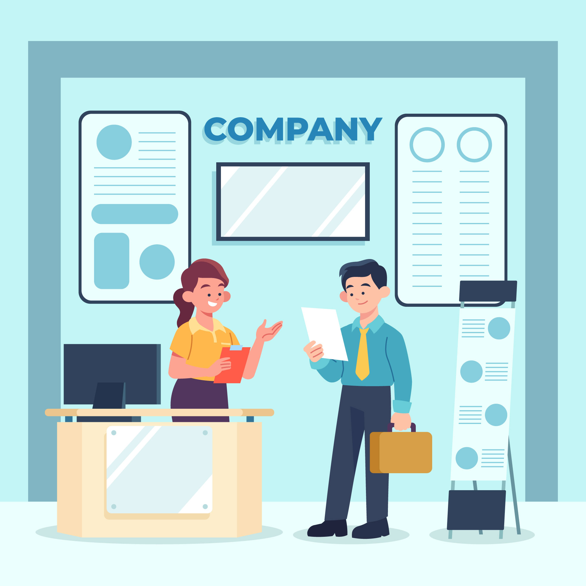 Businessman examining decision tree with various career options and paths